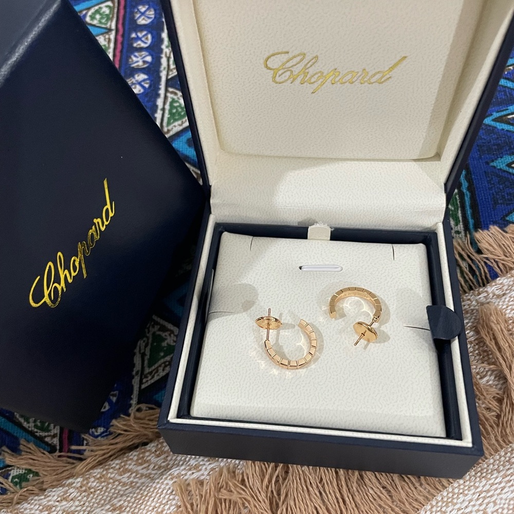 Chopard Women's Rose Gold Hoop Earrings